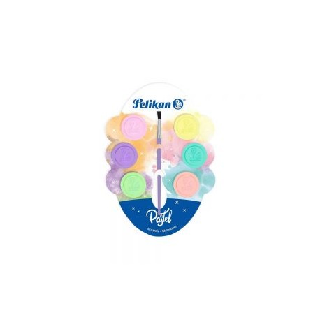 Acuarela con 6 colores pastel Pelikan