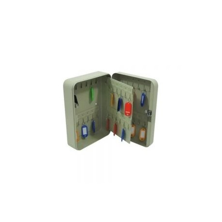 Caja guardallaves con llavero de colores para 48 llaves